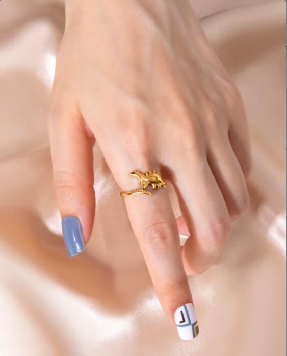 Cute Dinosaur Shape Jewelry For Women Fashion Ring