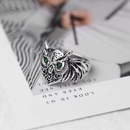 Animal Owl Ring Men And Women Pass