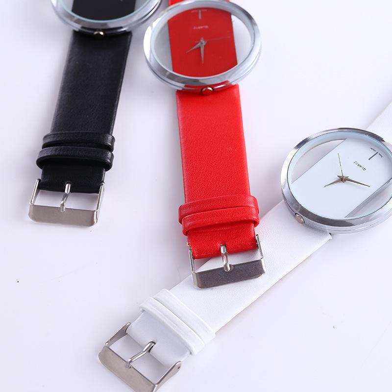 Simple watch transparent hollow personality ladies watch