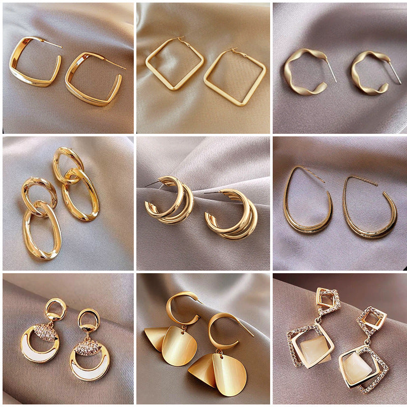 Niche Design, High-End Earrings, Exaggerated Temperament Earrings