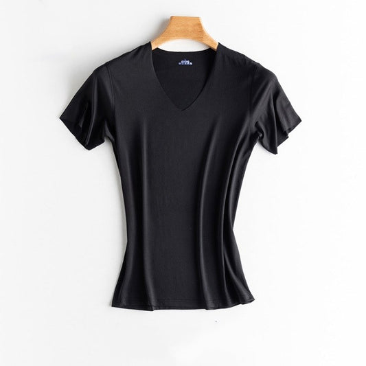 Ice Silk Seamless T-shirt Men's Short Sleeve