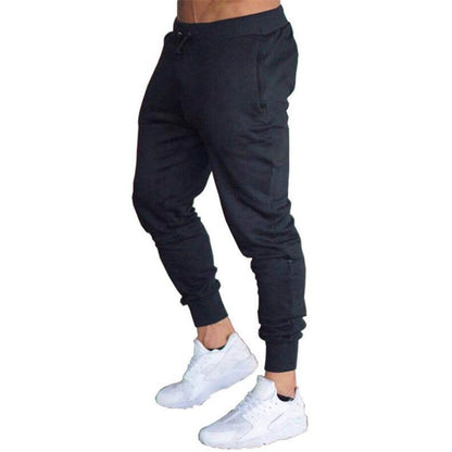 Streetwear Sports Pants Men'S Fitness Trousers Solid Color Fashion Casual Pants Feet Pants