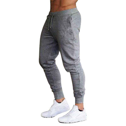 Streetwear Sports Pants Men'S Fitness Trousers Solid Color Fashion Casual Pants Feet Pants