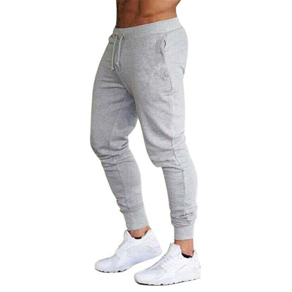 Streetwear Sports Pants Men'S Fitness Trousers Solid Color Fashion Casual Pants Feet Pants