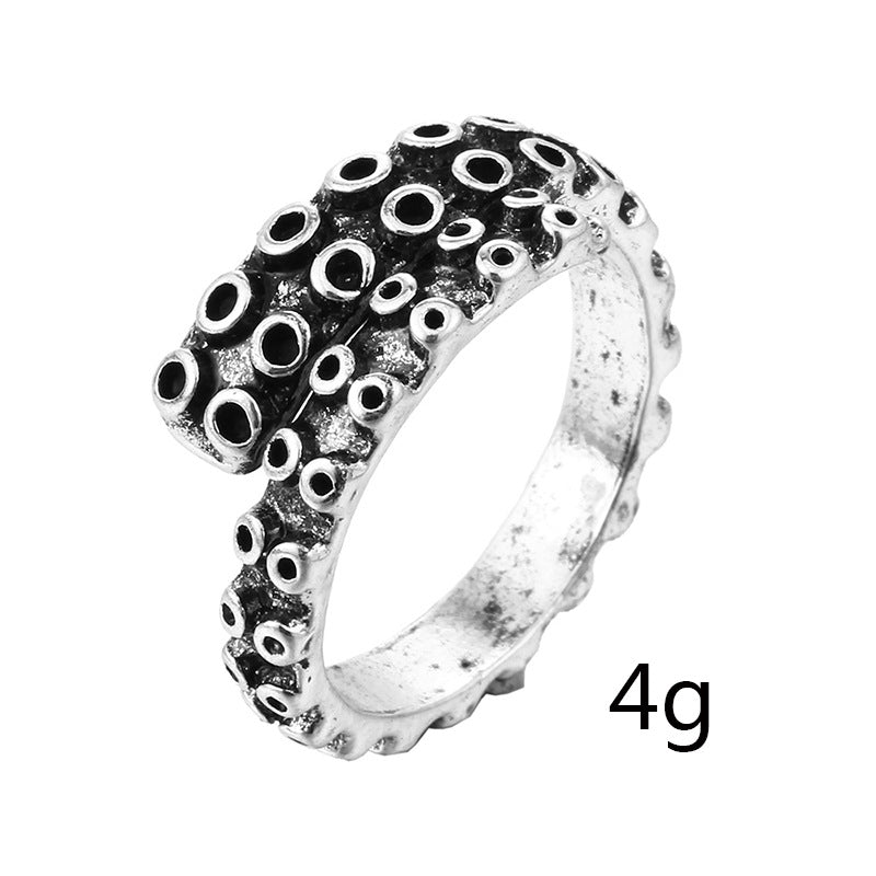 Punk Style Explosion Retro Exaggerated Snake Ring Nightclub Hip Hop Personality Animal Jewelry