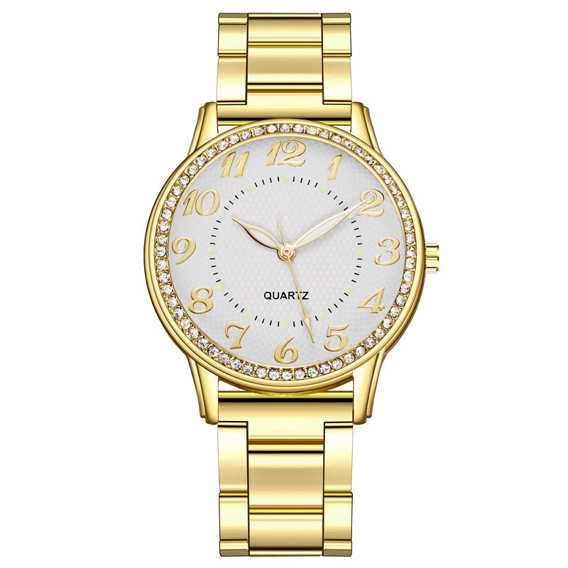 Diamond-Studded Luminous  Watch