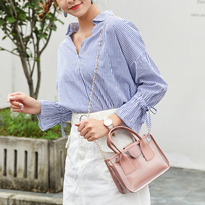 Popular Transparent Chain Fashion Dual-purpose One-shoulder Diagonal Bag
