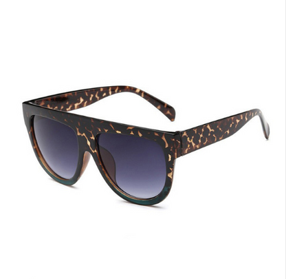Big box sunglasses fashion Europe and America sunglasses trend ladies round face rivet cat eye glasses