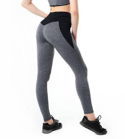 Color matching Yoga hip lifting pants