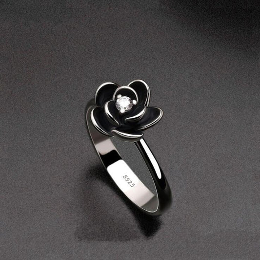 Black rose ring