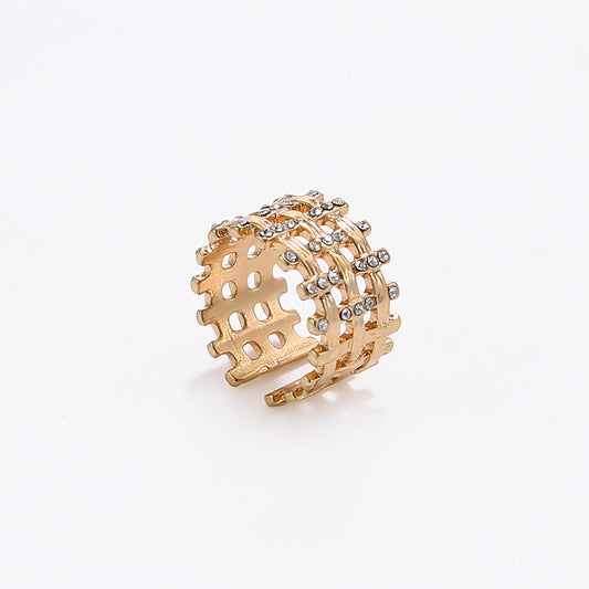 Frosty Trendy Net Red Fashion Diamond Index Finger Ring Women