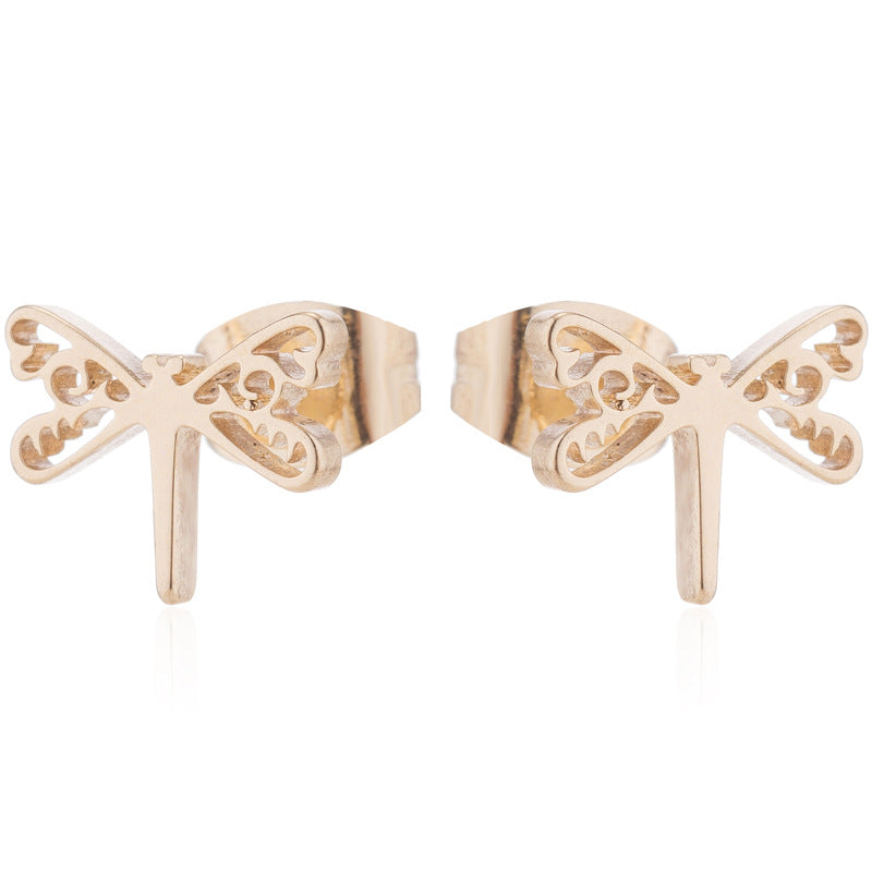 Women's Temperament Fashion Dragonfly Stud Earrings