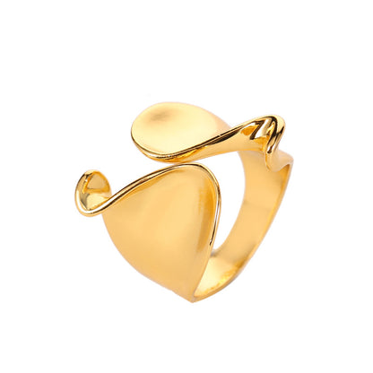 Solid geometry lady ring