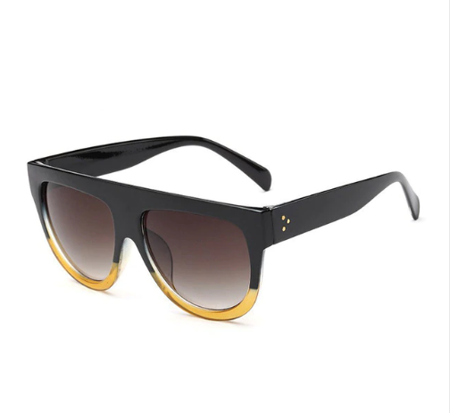 Big box sunglasses fashion Europe and America sunglasses trend ladies round face rivet cat eye glasses