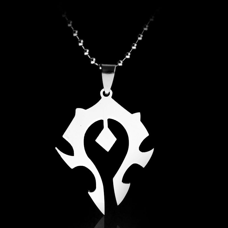 World Of Horde Titanium Steel Necklace