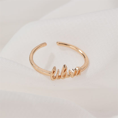 Simple twelve constellation ring