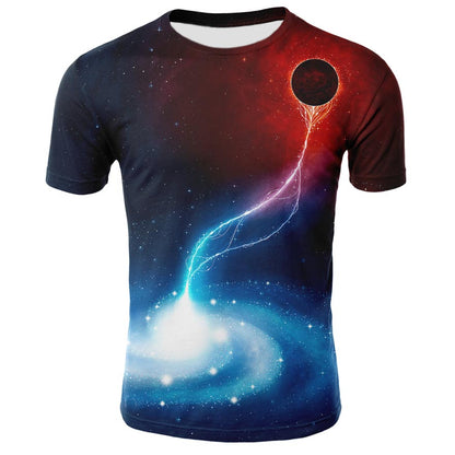 Men's Fashion Digital Printing T-Shirt Tops