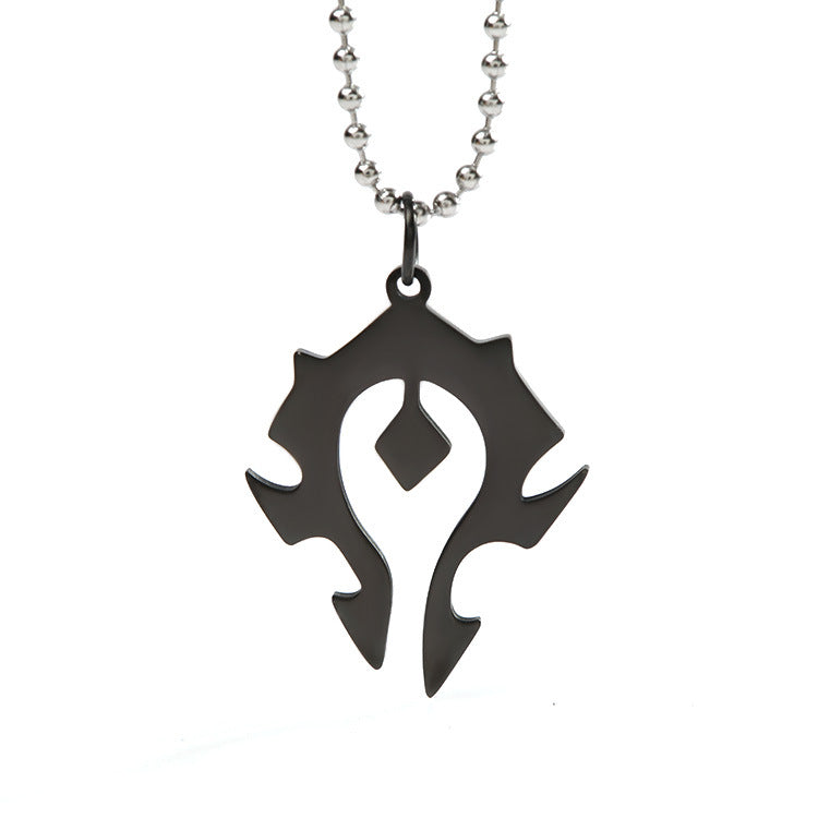 World Of Horde Titanium Steel Necklace