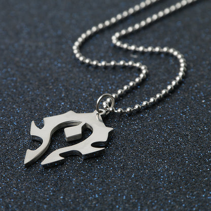 World Of Horde Titanium Steel Necklace