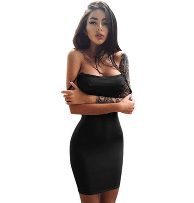 Sexy nightclub suspender dress