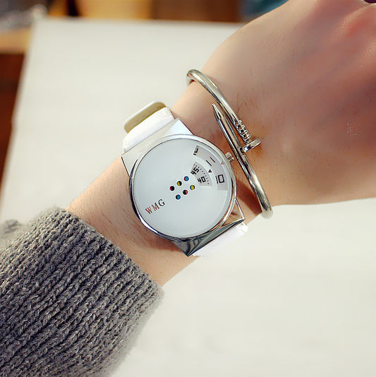 Colorful turntable cute watch