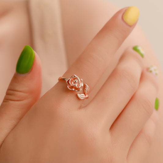 Restoring Ancient Ways Rose Women's Ring Personality Is Versatile