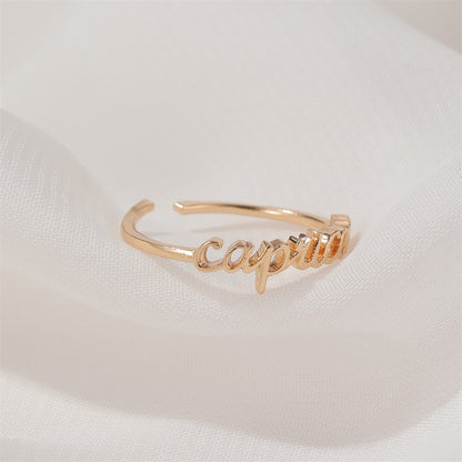 Simple twelve constellation ring