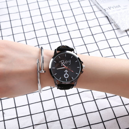 Retro personality simple female watch