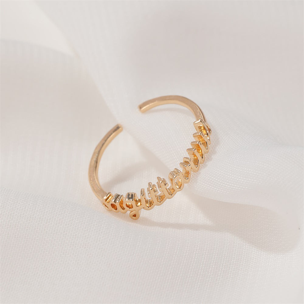 Simple twelve constellation ring