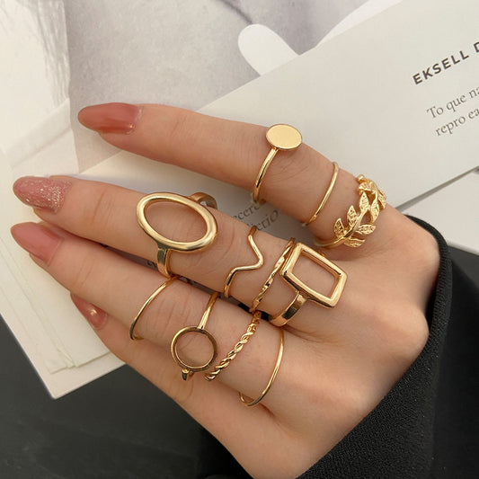 Combination Personality INS Cool Wind Ring Set