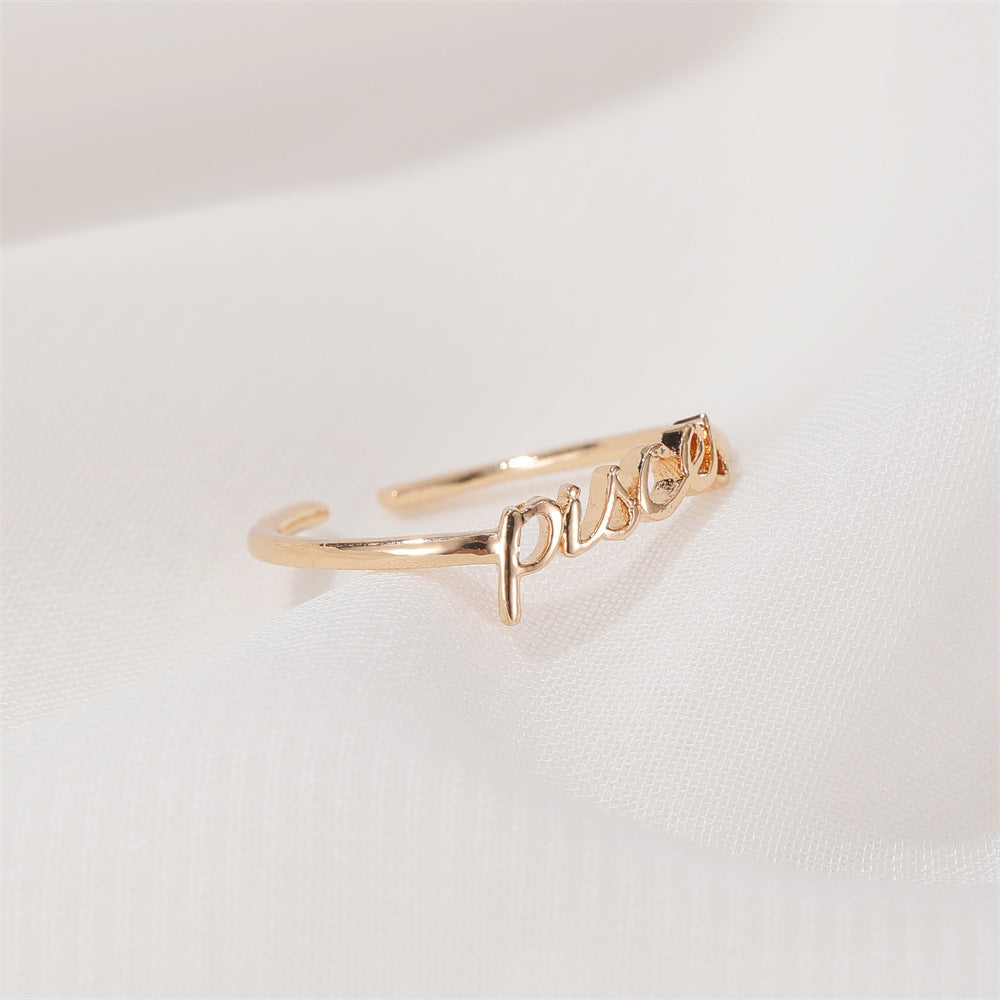 Simple twelve constellation ring