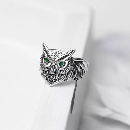 Animal Owl Ring Men And Women Pass