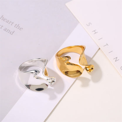 Solid geometry lady ring