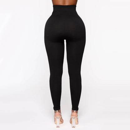 High Waisted Butt Inlaid Zipper Leggings