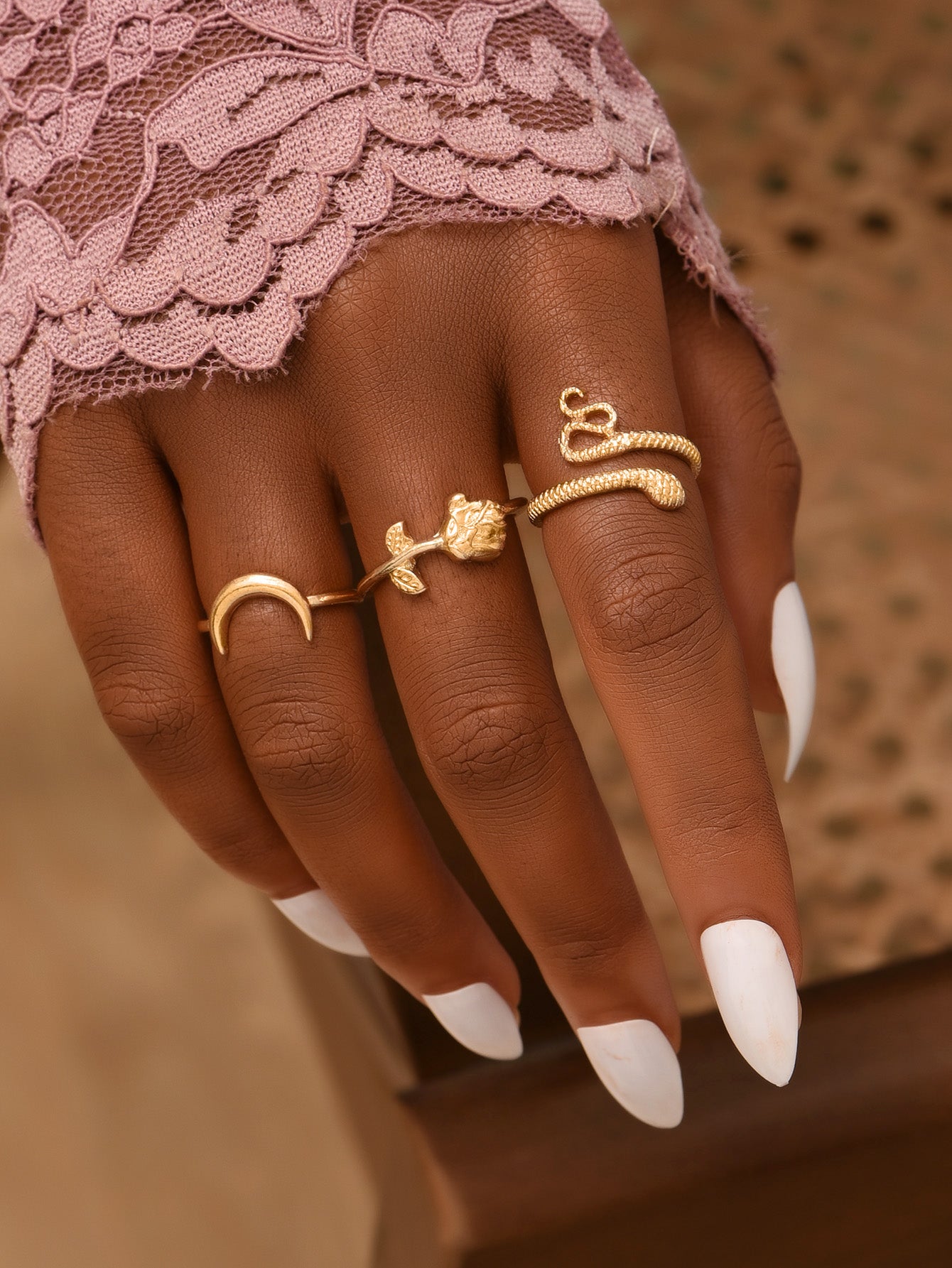 Creative Girls Wear Fashionable Rings Alloy Trend