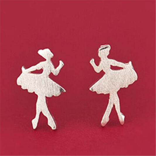 Creative Ballet Dancer Stud Earring Accessories