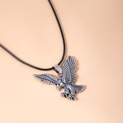 Hip Hop Bald Eagle Pendant Men Necklace