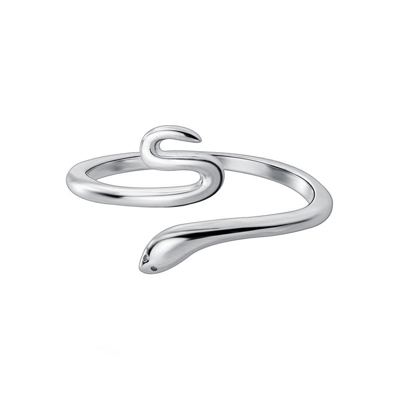 Fashion Lady Personality Snake-shaped Alloy Ring