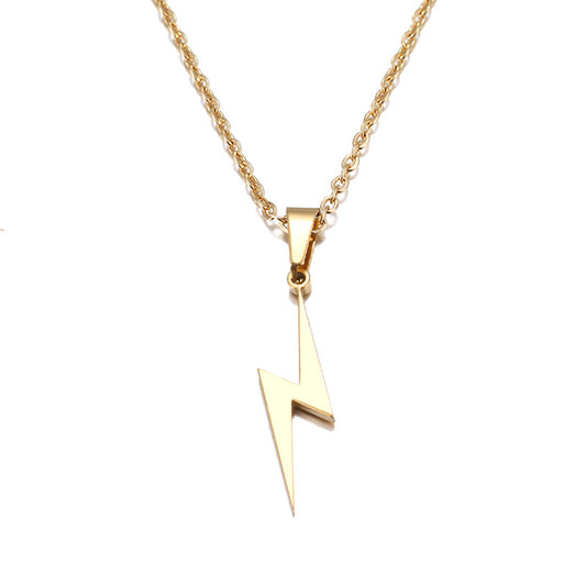 Stainless steel lightning necklace