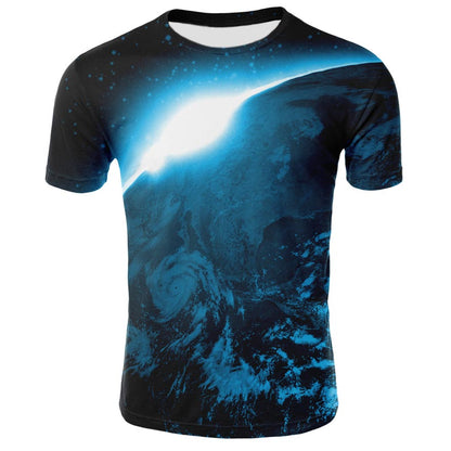 Men's Fashion Digital Printing T-Shirt Tops