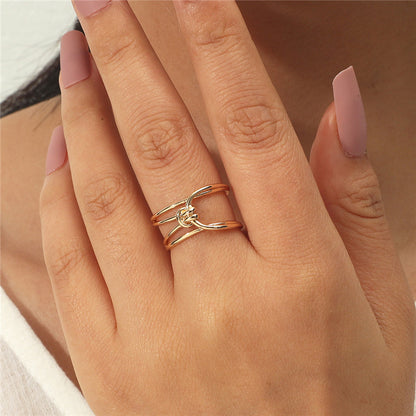 Personality Geometric Adjustable Cross Ring Jewelry