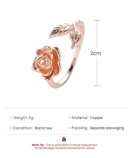 Restoring Ancient Ways Rose Women's Ring Personality Is Versatile