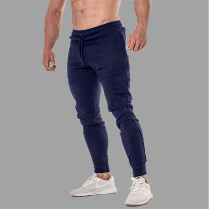 Streetwear Sports Pants Men'S Fitness Trousers Solid Color Fashion Casual Pants Feet Pants