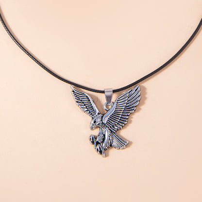 Hip Hop Bald Eagle Pendant Men Necklace