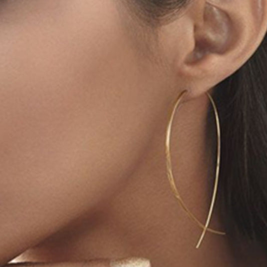 Metal Fishing Line Earrings