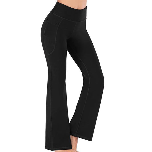 High-waist Wide-leg Pants Fashionable And Popular Yoga Wide-leg Pants That Can Be Worn Outside