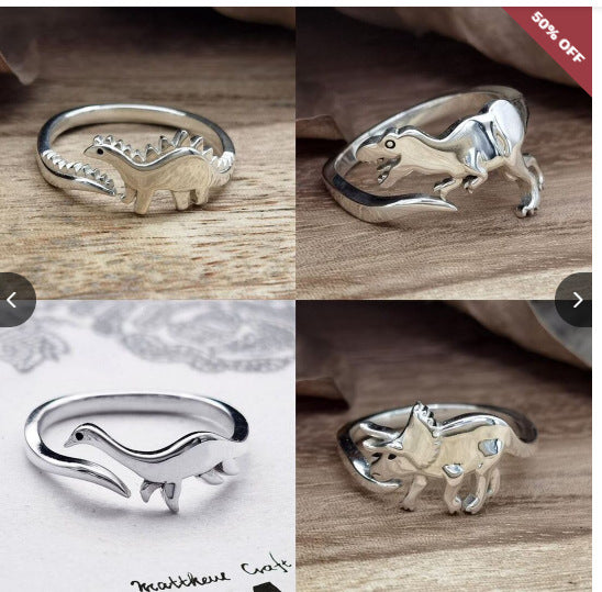 Cute Dinosaur Shape Jewelry For Women Fashion Ring