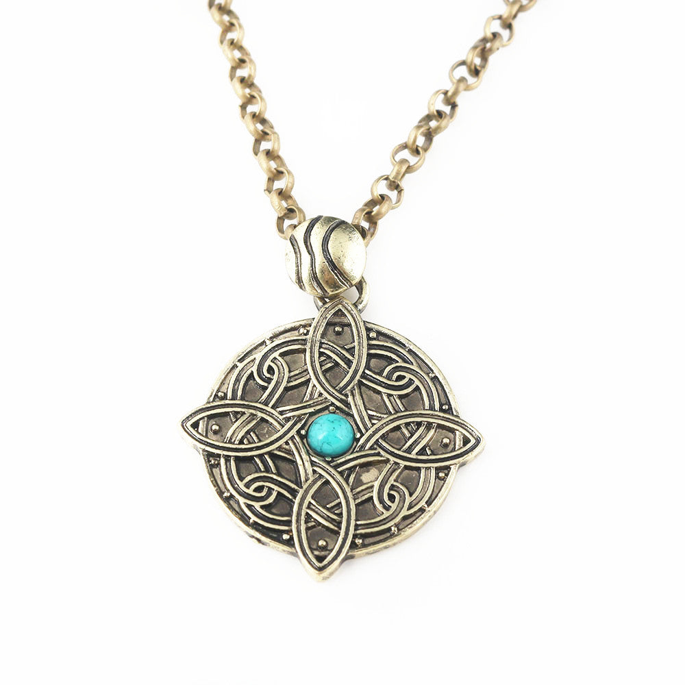 Openwork Gemstone Necklace Keychain Pendant Zinc Alloy