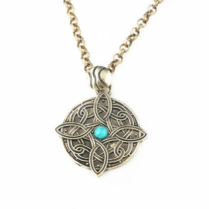 Openwork Gemstone Necklace Keychain Pendant Zinc Alloy