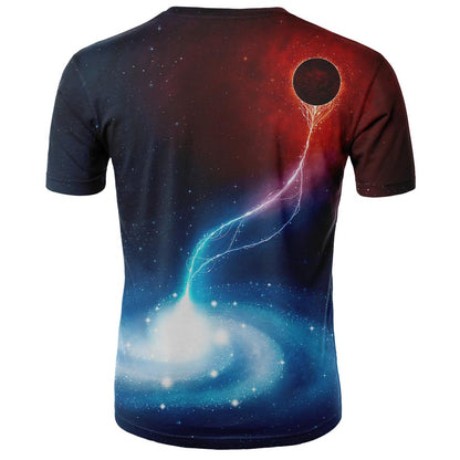 Men's Fashion Digital Printing T-Shirt Tops